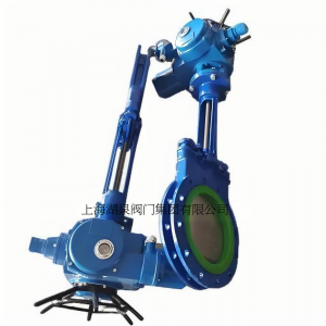 電動(dòng)刀閘閥PZ973-16 DN350，DN400排渣、處理顆